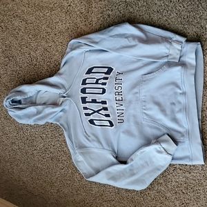 Baby blue Oxford hoodie
